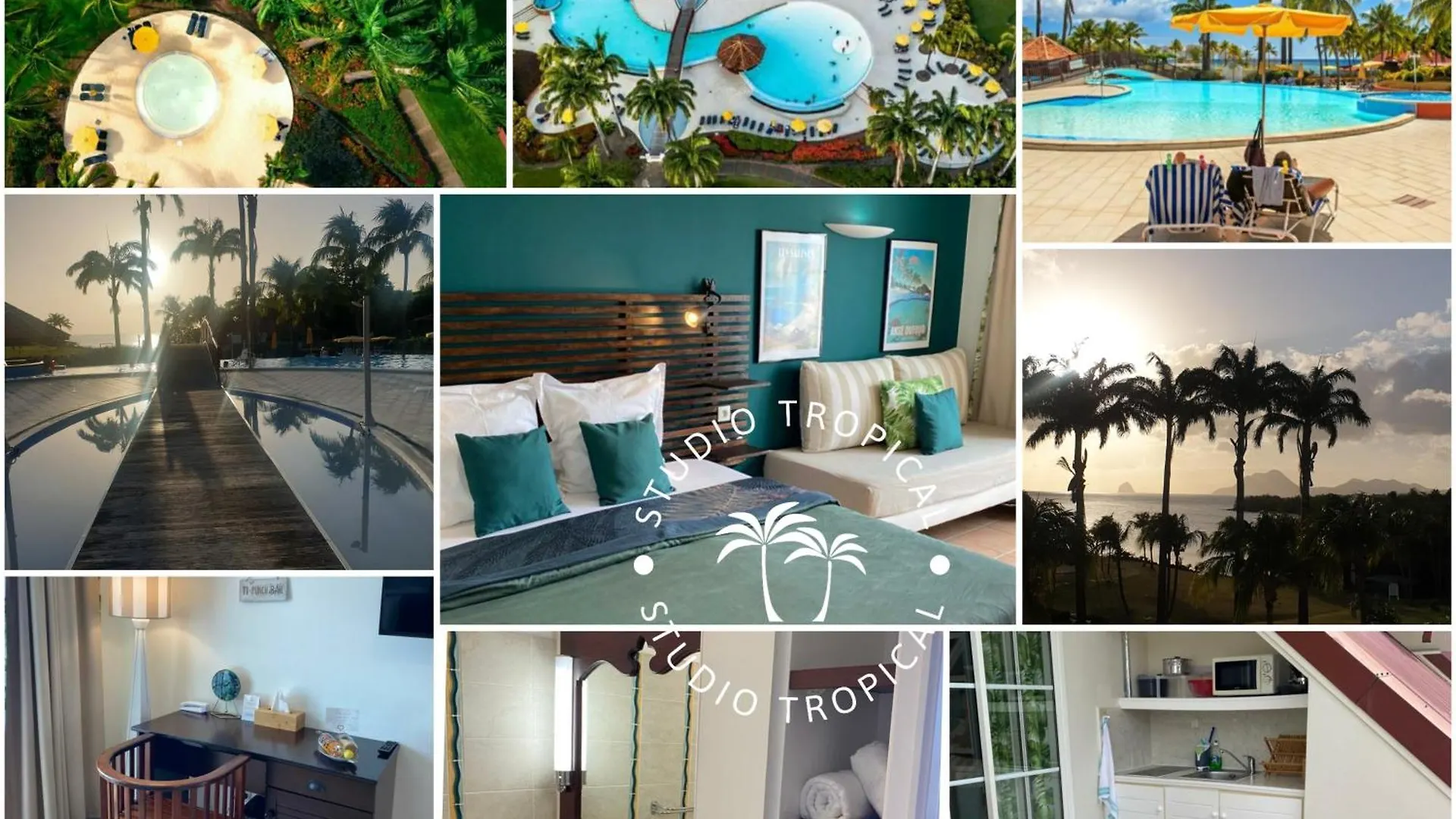 Studio Tropical Avec Vue Mer Dans Une Residence Hoteliere Sainte-Luce